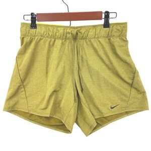 Nike Training Shorts Women's S Green Volt Running Gym Dri-FIT Athletic